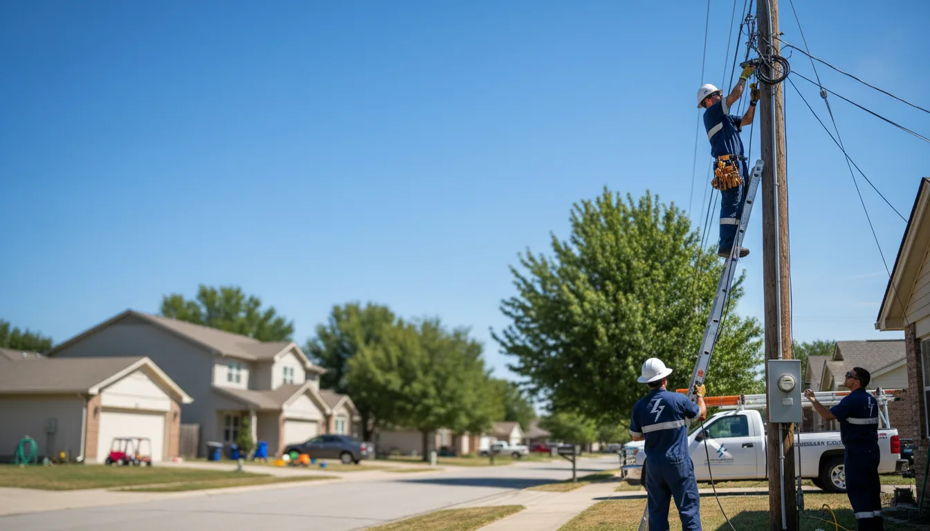 Residential electrician providing installation services in Stevensville, VA